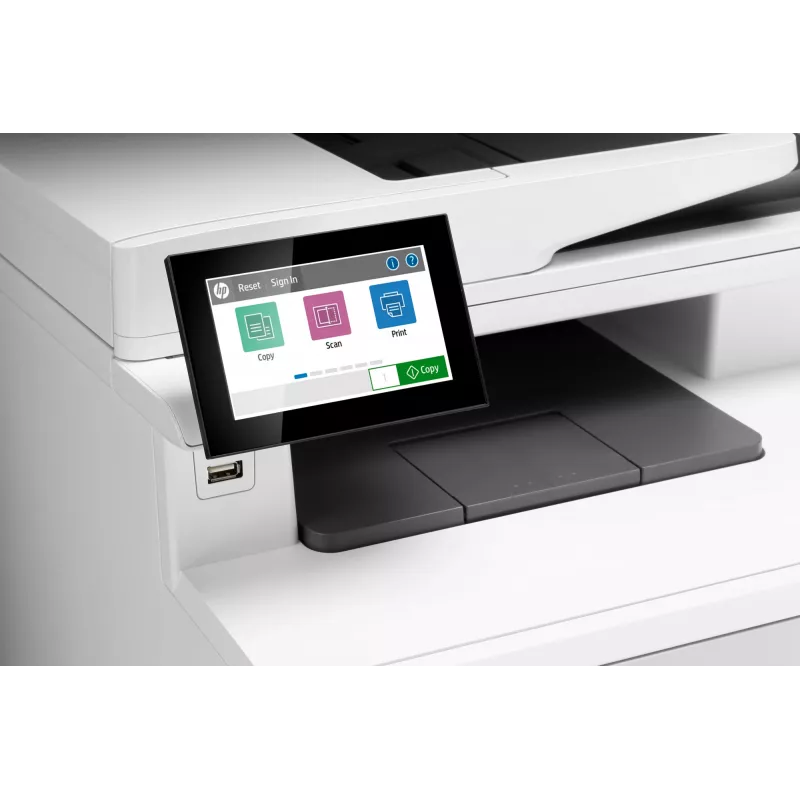HP väri LaserJet Enterprise MFP M480f, laser, värilaser, 600 x 600 DPI, A4, suoratulostus, valkoinen, musta
