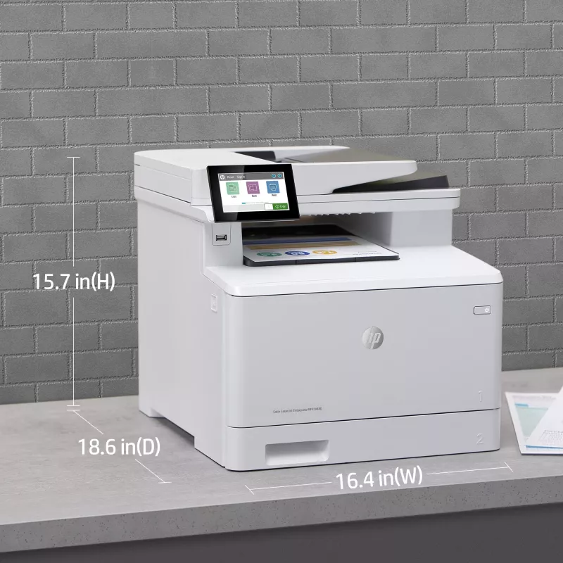 HP väri LaserJet Enterprise MFP M480f, laser, värilaser, 600 x 600 DPI, A4, suoratulostus, valkoinen, musta
