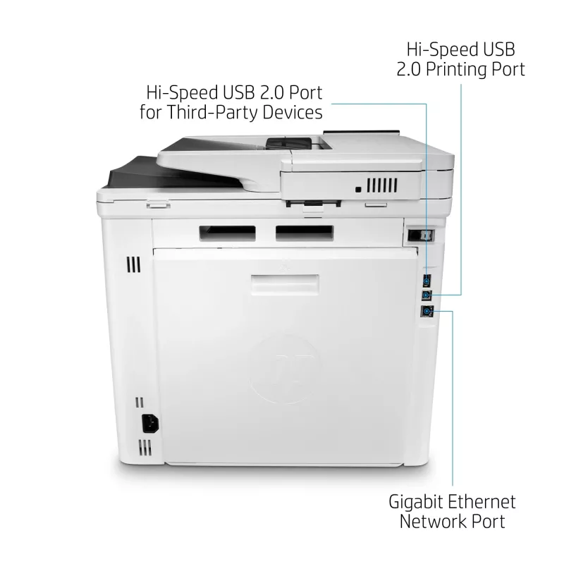 HP väri LaserJet Enterprise MFP M480f, laser, värilaser, 600 x 600 DPI, A4, suoratulostus, valkoinen, musta