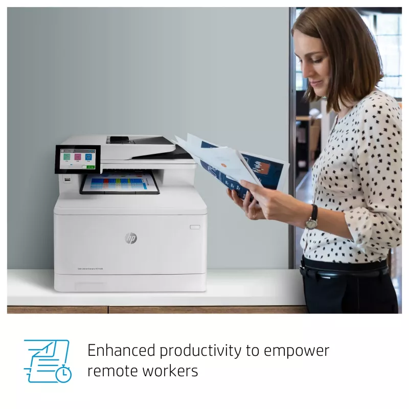 HP väri LaserJet Enterprise MFP M480f, laser, värilaser, 600 x 600 DPI, A4, suoratulostus, valkoinen, musta