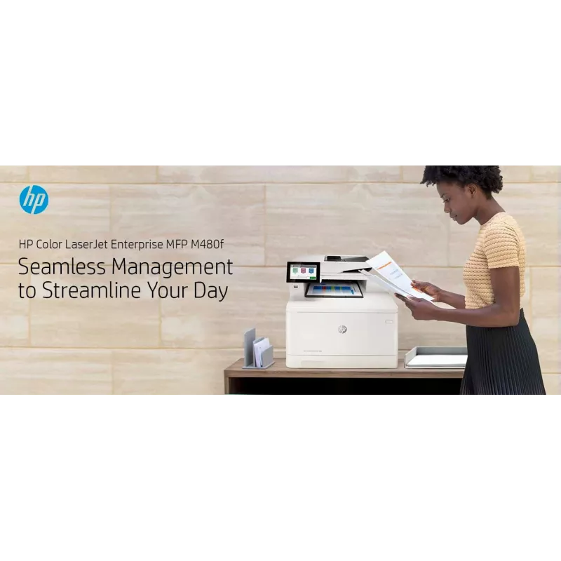 HP väri LaserJet Enterprise MFP M480f, laser, värilaser, 600 x 600 DPI, A4, suoratulostus, valkoinen, musta