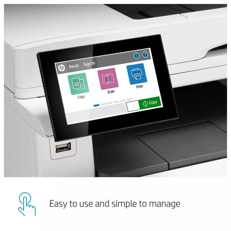 HP väri LaserJet Enterprise MFP M480f, laser, värilaser, 600 x 600 DPI, A4, suoratulostus, valkoinen, musta