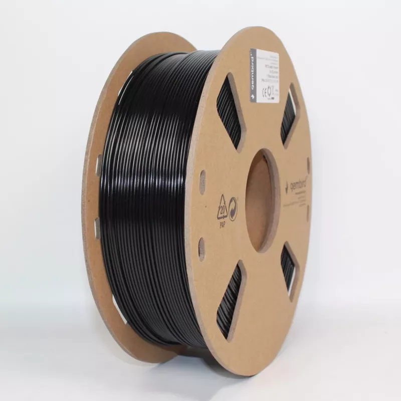 3D-tulostusmateriaali Gembird 3DP-PETG1.75-01-BK