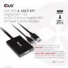 Club 3D CAC-1010-A aktiivinen DisplayPort – Dual Link DVI-D -sovitin, DisplayPort 1.2a, USB-virta, HDCP OFF, 0,6 m, musta