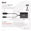 Club 3D CAC-1010-A aktiivinen DisplayPort – Dual Link DVI-D -sovitin, DisplayPort 1.2a, USB-virta, HDCP OFF, 0,6 m, musta