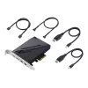 ASUS ThunderboltEX 4 -liitäntäkortit/-sovittimet sisäinen Mini DisplayPort, PCIe, Thunderbolt, USB 2.0, USB 3.2 Gen 2 (3.1 Gen 2)