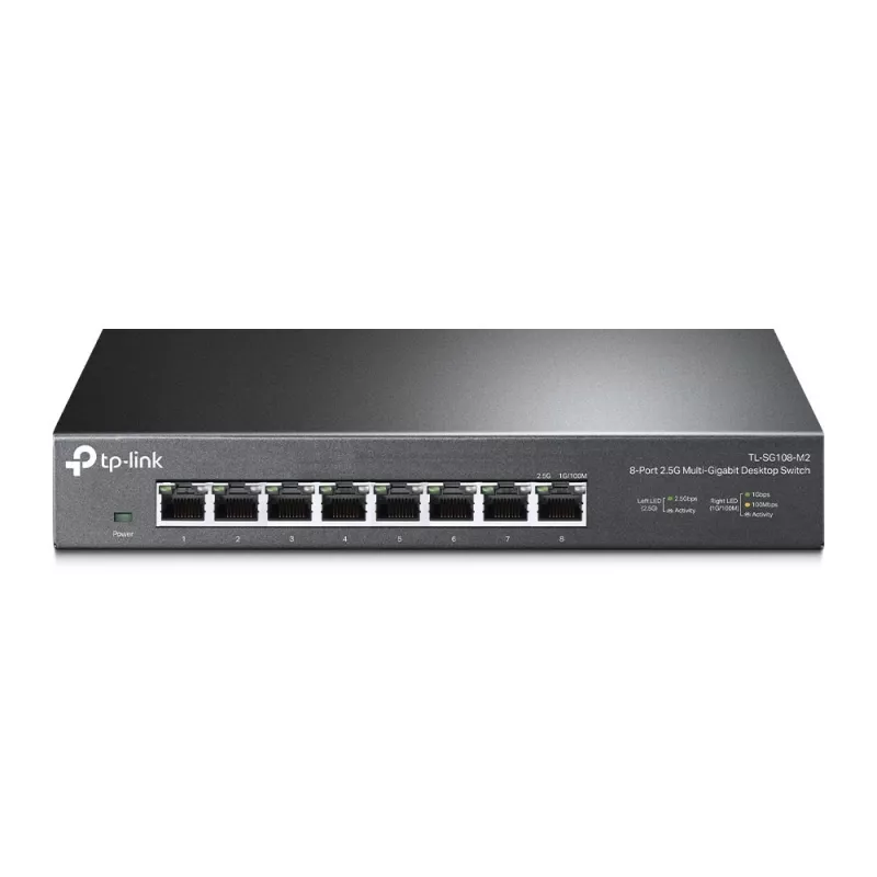 Hallitsematon kytkin TP-Link TL-SG108-M2 8-porttinen 2.5G pöytämalli