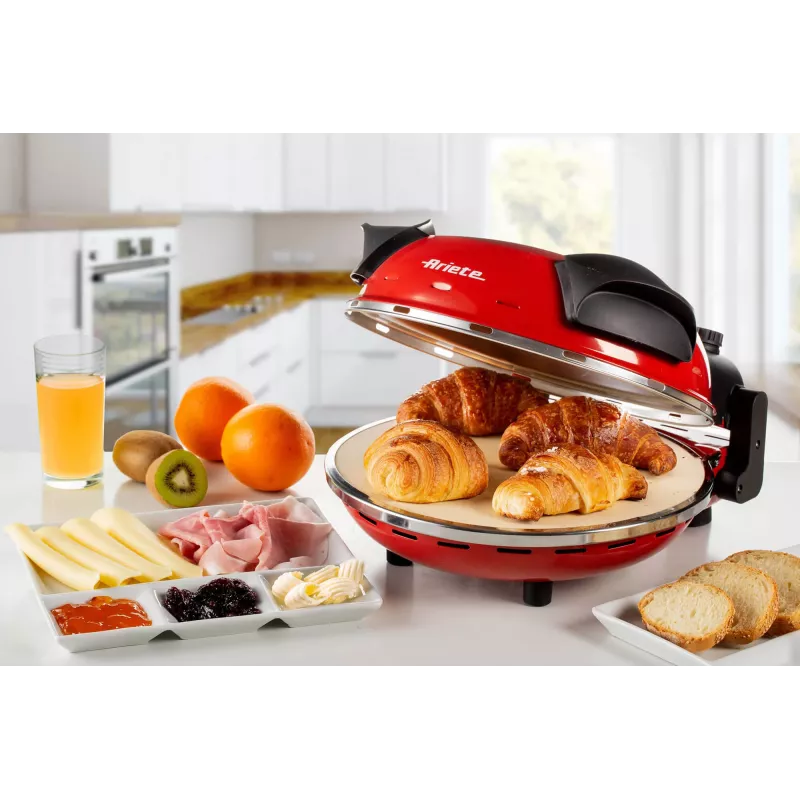 Pizzauuni Ariete 0909/10 1200 W musta punainen 1 pizza 33 cm