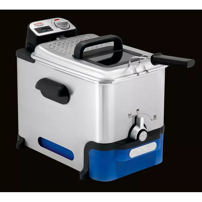 Tefal Oleoclean Pro Inox & Design FR8040 Single 3,5 l 2300 W musta, ruostumaton teräs