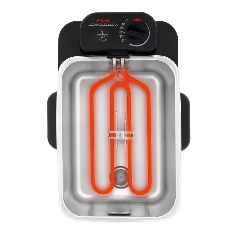Tefal Oleoclean Pro Inox & Design FR8040 Single 3,5 l 2300 W musta, ruostumaton teräs