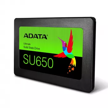 2,5 tuuman SATA III SSD ADATA ASU650SS-256GT-R 256 GB — 520 MB/s luku, 450 MB/s kirjoitus, 3D NAND