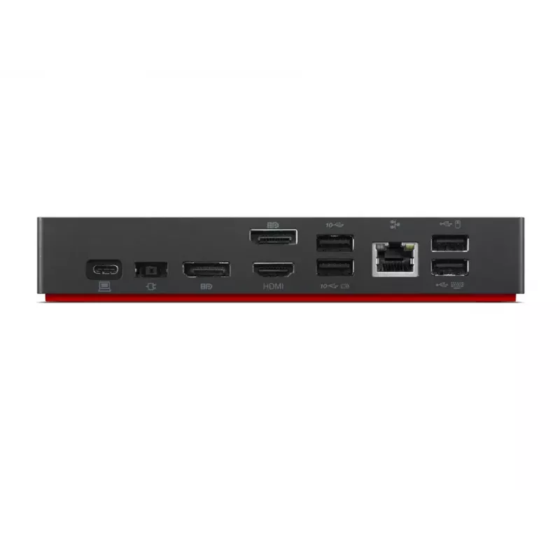 Lenovo ThinkPad Universal USB-C -telakka johdollinen USB 3.2 Gen 1 (3.1 Gen 1) Type-C musta
