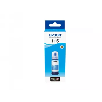 Mustepullo Epson 115 ECOTANK syaani C13T07D24A