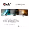 CLUB3D USB Type-C 3.2 Gen1 Triple Display Dynamic PD Charging -telakka 100W PD -laturi