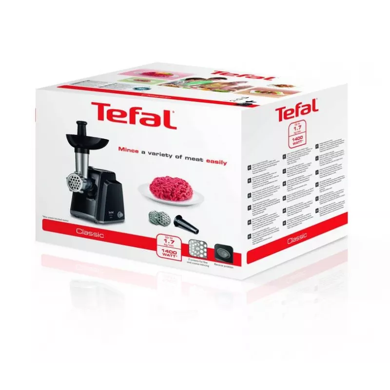 Tefal NE105838 lihamylly 1400 W musta, ruostumaton teräs