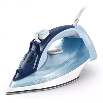 Höyrysilitysrauta Philips DST5030/20 — 2400W, 0,32 L säiliö, SteamGlide Plus -silityspohja, 45 g/min jatkuva höyry, 180 g/min höyryisku, sininen