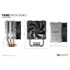 be quiet! PURE ROCK SLIM 2 -prosessorijäähdytin 9,2 cm hopea 1 kpl