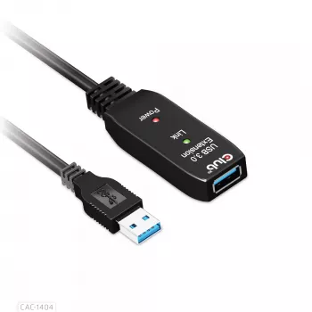 CLUB3D USB 3.2 Gen1 aktiivinen toistinkaapeli 5m/ 16.4 ft M/F 28AWG