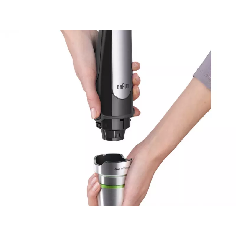 Braun MQ 7025X 0,6 l sauvasekoitin 1000 W musta, ruostumaton teräs