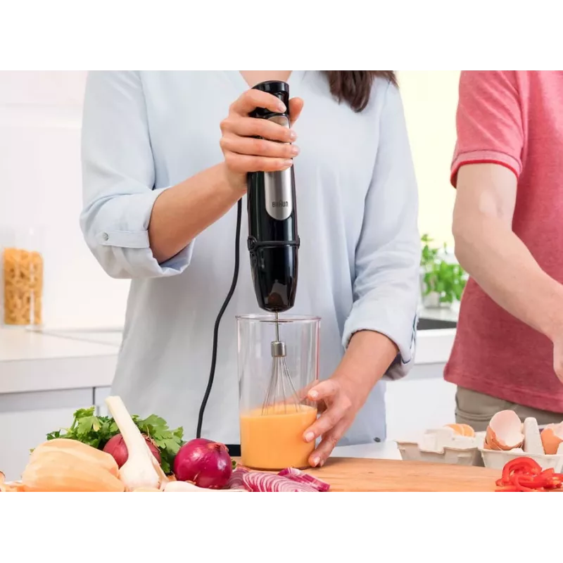 Braun MQ 7025X 0,6 l sauvasekoitin 1000 W musta, ruostumaton teräs
