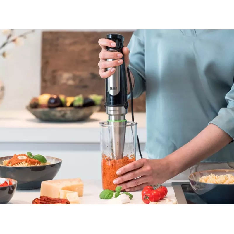 Braun MQ 7025X 0,6 l sauvasekoitin 1000 W musta, ruostumaton teräs