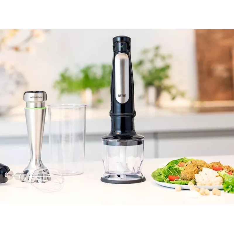 Braun MQ 7025X 0,6 l sauvasekoitin 1000 W musta, ruostumaton teräs