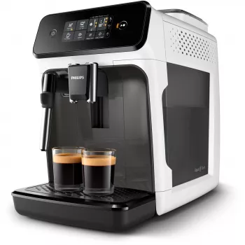 Espressokone Philips 1200-sarja EP1223/00 — 1,8 l vesisäiliö, integroitu mylly, 275 g papusäiliö, 1500 W, valkoinen