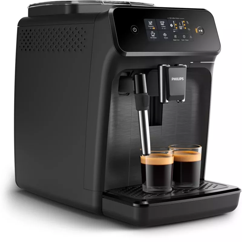 Espressokone Philips EP1220/00 – täysautomaattinen, 1,8 l vesisäiliö, 275 g papusäiliö, 15 bar, keraaminen mylly, 12 jauhatusasetusta, musta