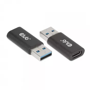 CLUB3D USB 3.2 Gen1 tyyppi A - USB 3.2 Gen1 Type C -sovitin M/F