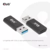 CLUB3D USB 3.2 Gen1 tyyppi A - USB 3.2 Gen1 Type C -sovitin M/F