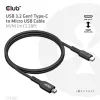 CLUB3D USB 3.2 Gen1 Type-C–Micro-USB-kaapeli M/M 1 m / 3,28 ft