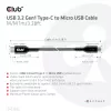 CLUB3D USB 3.2 Gen1 Type-C–Micro-USB-kaapeli M/M 1 m / 3,28 ft