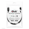 CLUB3D USB 3.2 Gen1 Type-C–Micro-USB-kaapeli M/M 1 m / 3,28 ft
