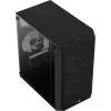PC-kotelo AEROCOOL CS107V2 Mini Tower — musta, microATX/Mini-ITX, 2x120mm tuuletin, 1x3,5 inch + 2x2,5 inch paikat