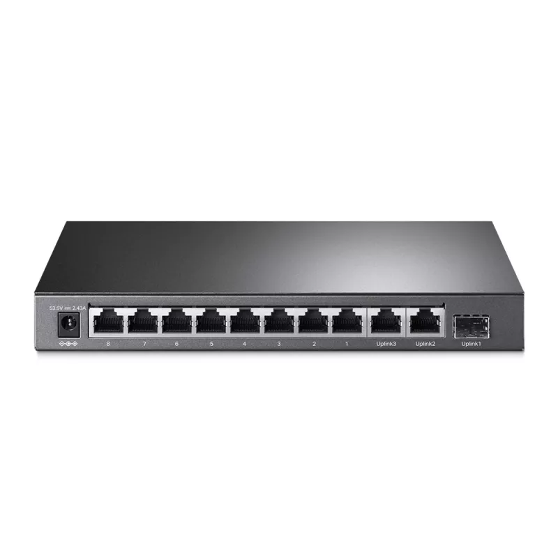 TP-Link TL-SG1210MP verkkokytkin hallitsematon Gigabit Ethernet (10/100/1000) Power over Ethernet (PoE) musta