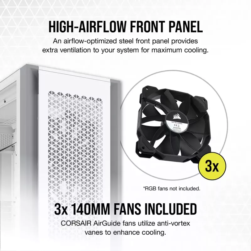 PC-kotelo Corsair 7000D AIRFLOW Full Tower valkoinen