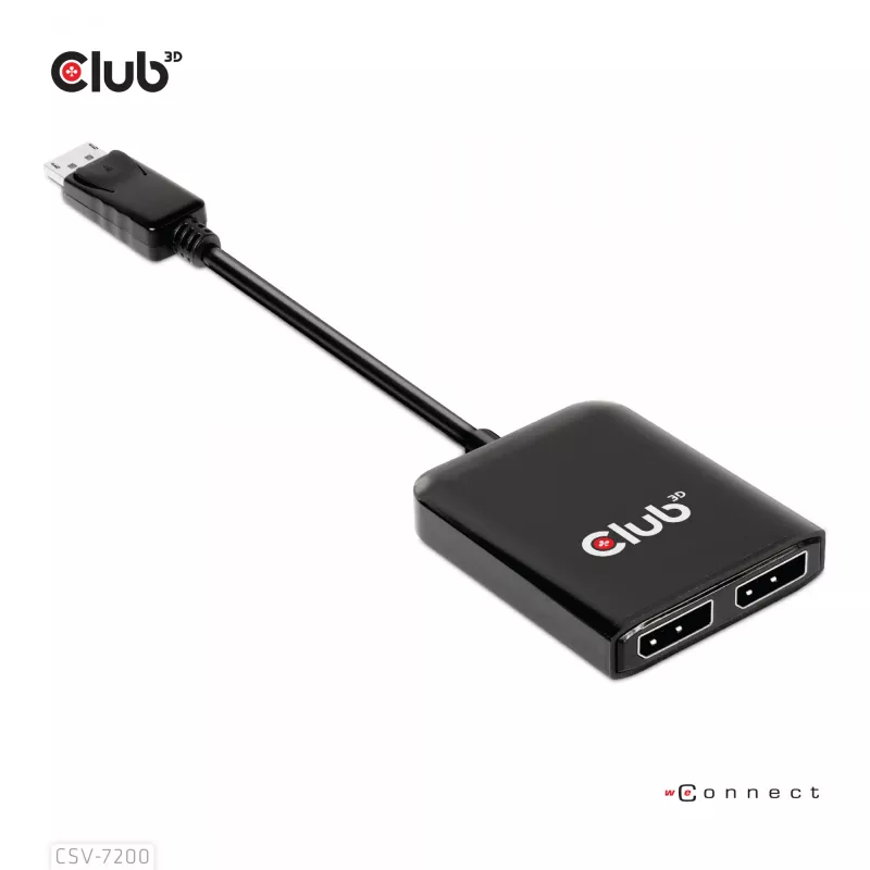MST-keskitin DisplayPort 1.4 – DisplayPort + HDMI 4K60Hz CLUB3D CSV-7220