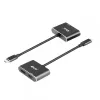 CLUB3D MST-keskitin USB3.2 Gen2 Type-C (DP Alt-Mode) – DisplayPort + HDMI 4K60Hz M/F