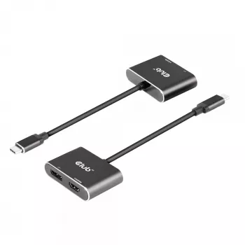 CLUB3D MST-keskitin USB3.2 Gen2 Type-C (DP Alt-Mode) – DisplayPort + HDMI 4K60Hz M/F