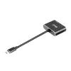 CLUB3D MST-keskitin USB3.2 Gen2 Type-C (DP Alt-Mode) – DisplayPort + HDMI 4K60Hz M/F