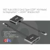 CLUB3D MST-keskitin USB3.2 Gen2 Type-C (DP Alt-Mode) – DisplayPort + HDMI 4K60Hz M/F