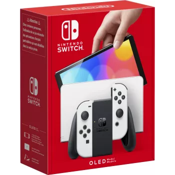 Nintendo Switch OLED, Nintendo Switch, NVIDIA Custom Tegra, valkoinen, analoginen / digitaalinen, Home-painike, virta-/lepopainike, painikkeet