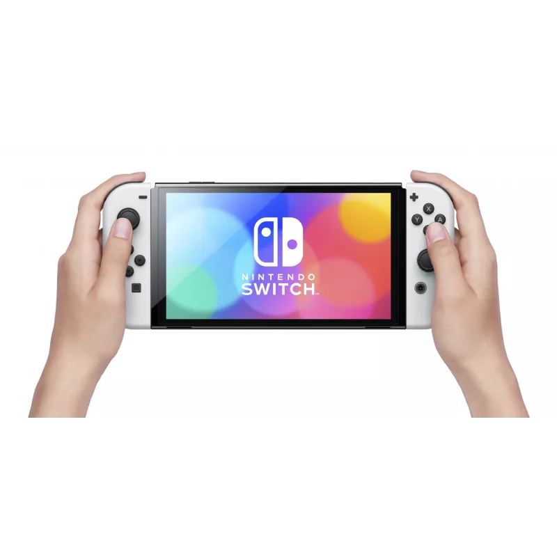 Nintendo Switch OLED, Nintendo Switch, NVIDIA Custom Tegra, valkoinen, analoginen / digitaalinen, Home-painike, virta-/lepopainike, painikkeet
