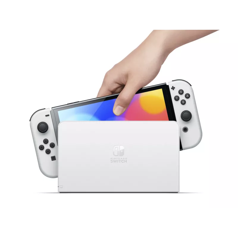 Nintendo Switch OLED, Nintendo Switch, NVIDIA Custom Tegra, valkoinen, analoginen / digitaalinen, Home-painike, virta-/lepopainike, painikkeet