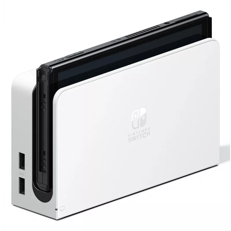 Nintendo Switch OLED, Nintendo Switch, NVIDIA Custom Tegra, valkoinen, analoginen / digitaalinen, Home-painike, virta-/lepopainike, painikkeet