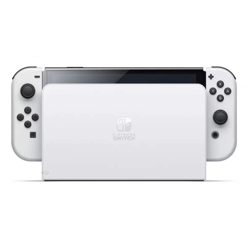 Nintendo Switch OLED, Nintendo Switch, NVIDIA Custom Tegra, valkoinen, analoginen / digitaalinen, Home-painike, virta-/lepopainike, painikkeet