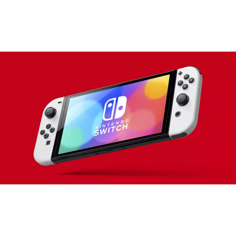 Nintendo Switch OLED, Nintendo Switch, NVIDIA Custom Tegra, valkoinen, analoginen / digitaalinen, Home-painike, virta-/lepopainike, painikkeet