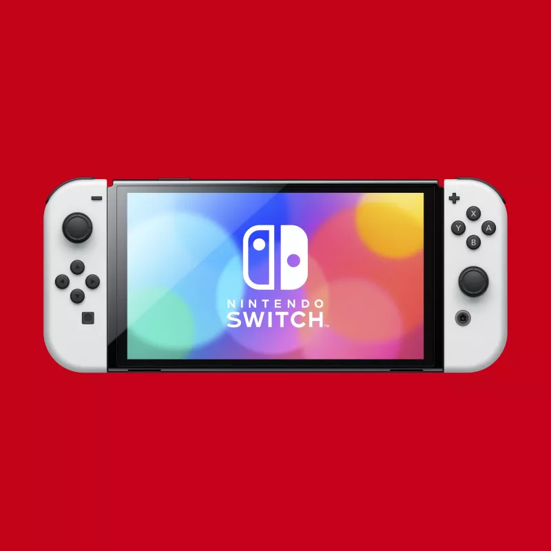 Nintendo Switch OLED, Nintendo Switch, NVIDIA Custom Tegra, valkoinen, analoginen / digitaalinen, Home-painike, virta-/lepopainike, painikkeet