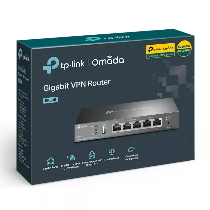 Reititin TP-Link SafeStream Gigabit Multi-WAN VPN TL-R605