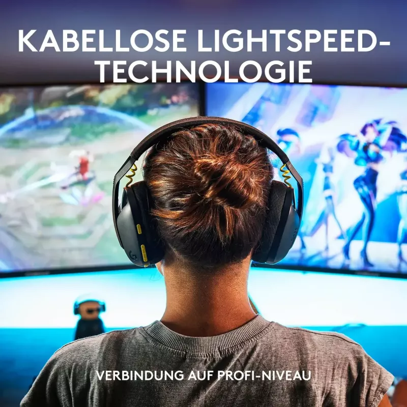 LOGITECH G435 Lightspeed langaton pelikuulokkeet - musta